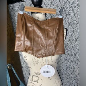 Princess Polly Jessica bustier brown top